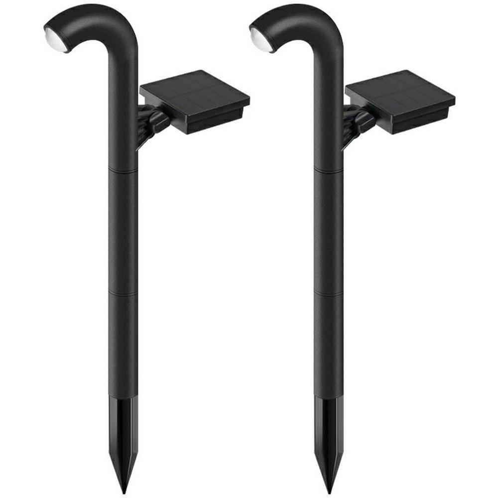 

2Pcs Solar Powered Ground Stake Pathway Light Waterproof Outdoor Landscape Lamp A