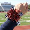 2PCS Vibrant Colors Soccer Cheering Wrist Flower Iron Wire Celebration Soccer-Themed Party Garland Reusable