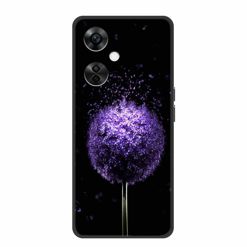 For OnePlus Nord CE 3 Lite 5G Cases Black Silicone Soft Cute Cat Rose Case For OnePlus Nord CE 3 5G Heart Lion Luxury TPU Cases