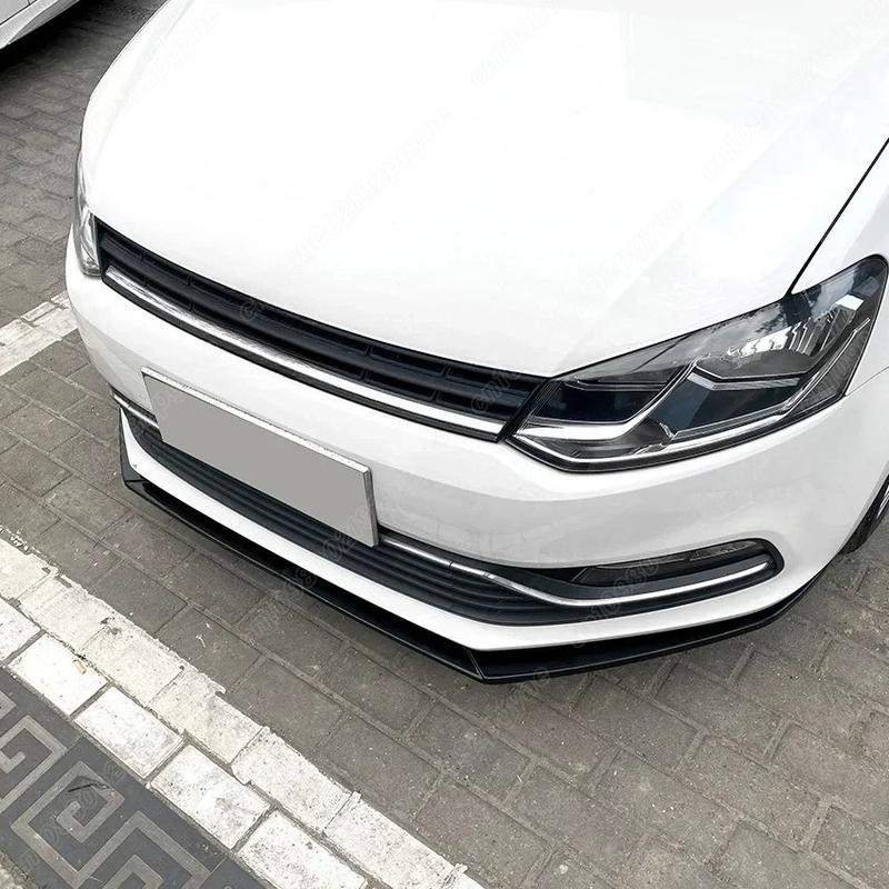 For Volkswagen VW Polo 6R 6C 2009 2010 2011 2012 2013 2014 2015 2016 2017 Front Bumper Lip Splitter Exterior Accessories BodyKit