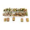65Pieces Portable M6 Threaded Sleeve Nut Home Accessory For Pine Plywood and Composites Panel Fastening Tool Set