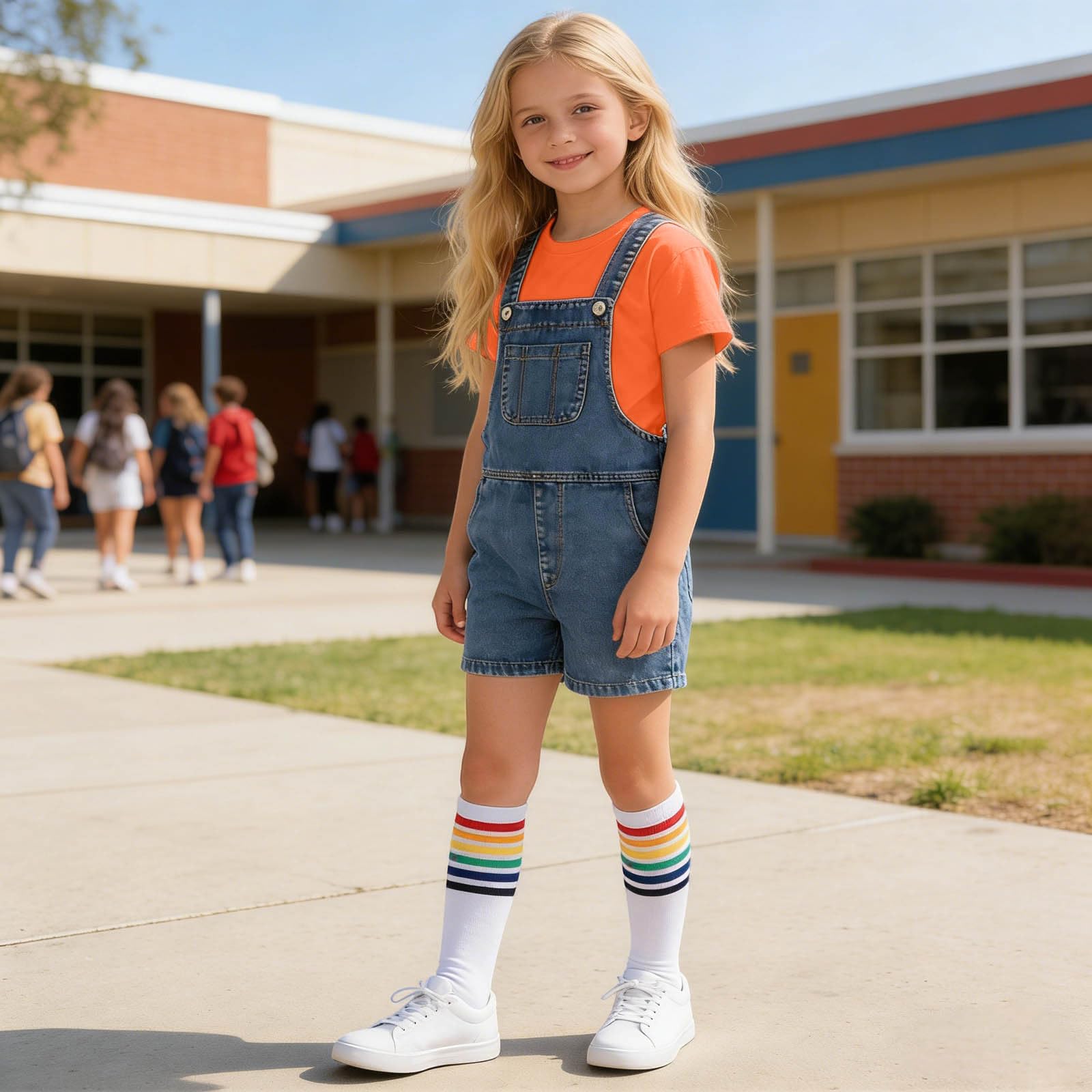 

Детский повседневный удобный комплект из трех предметов 140 шафрановый