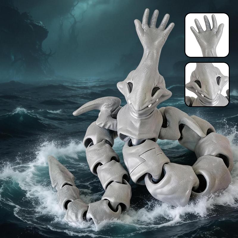 2026 New 3d Printed Subnautica Sea Monster Action Figure Leviathan Sea Eater Bloop EL Gran Maja Model Abstract Monster Gift