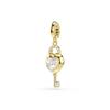 Swarovski Idyllia Charm Gold Tone Heart With Key Charm