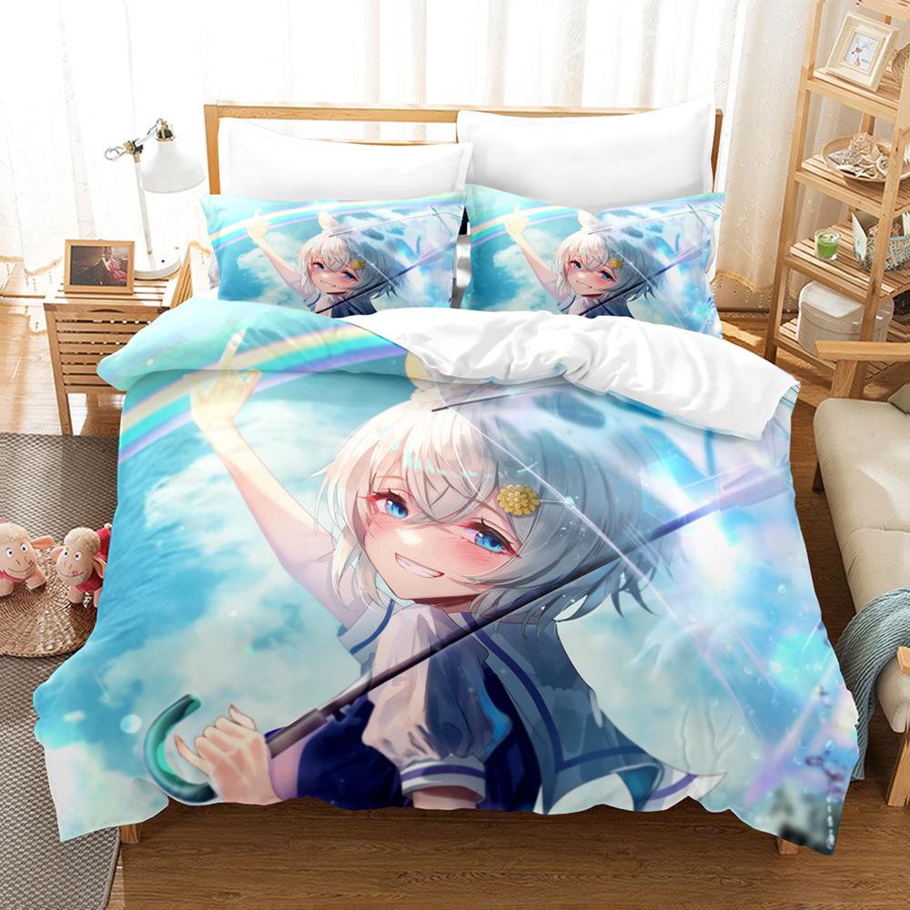 3D Print Anime Kawaii Grils Pretty Derby Bedding Sets Duvet Cover Set With Pillowcase Twin Full Queen King Bedclothes Bed Linen