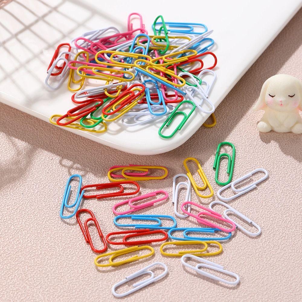 50PCS Zinc Zinc Alloy Metal Paper Clips Creative Binder Clamps File Holder Bookmark Clip  Binding