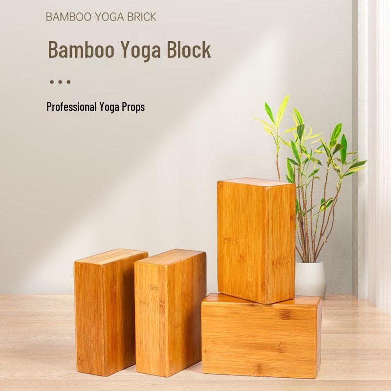 

Eco-Friendly Bamboo Yoga Block - Natural Grain Fitness Equipment 22.6 x 15 x 7.5 cm (3x6x9)