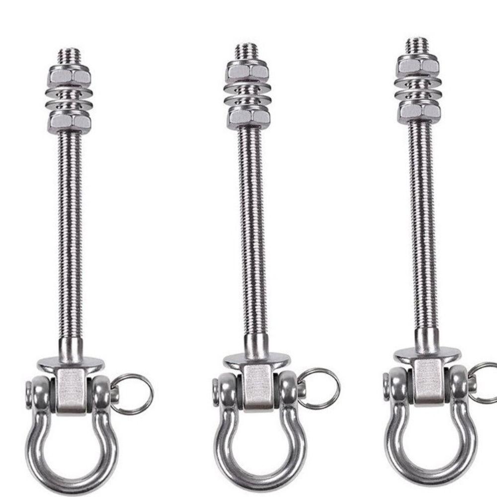 Threaded Shaft Swing Hook Stainless Steel Sandbag Hook Hanging Chair Hammock Hook  Yoga Gym