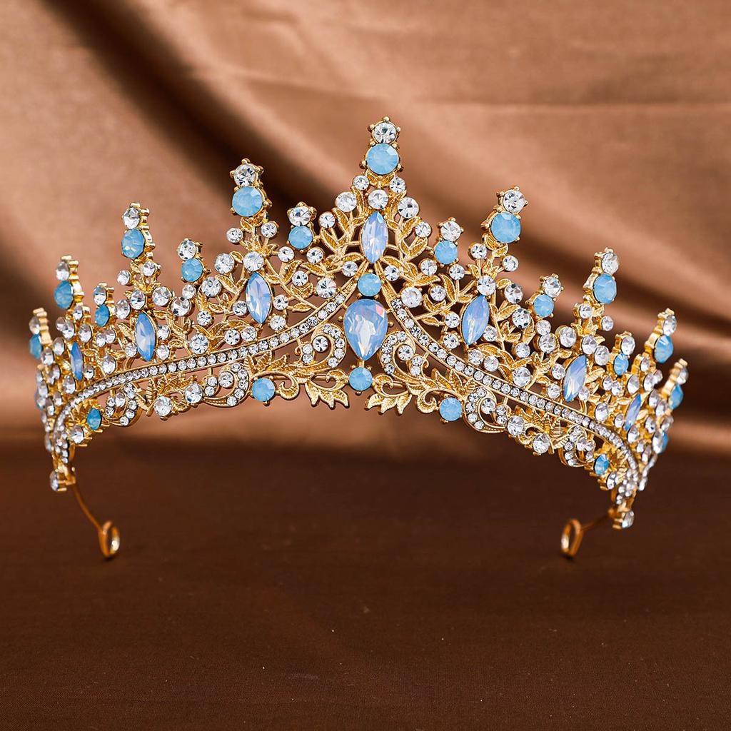 Bridal Crown Tiara Dinner Princess Dress Style Accessories European Rhinestone Headband Travel Photography Accessories