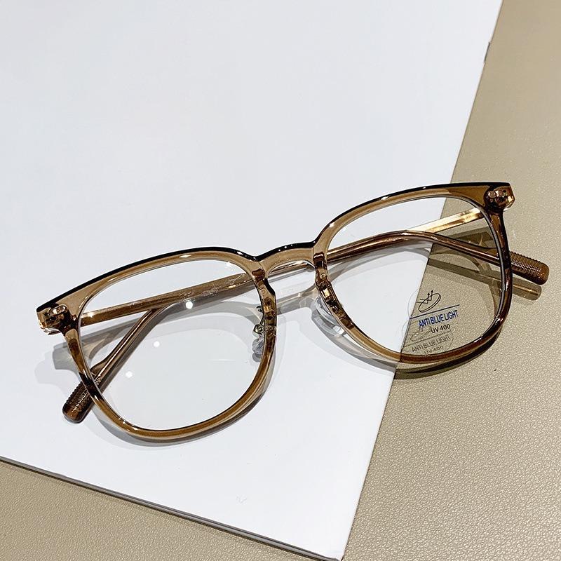 Fashion Anti Blue Light Glasses Round Frame Blue Light Blocking Eyewear Unisex Retro Light Ultra-Light Lenses Glasses Eyeglasses