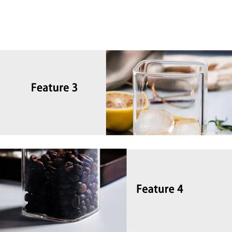 1PCS Square Glass Creative Transparent Cold Drink Large Capacity Iced Coffee Milk Tea Drinking Red Wine Drinkware for Home-use