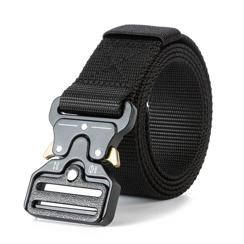 Men's Belt Metal Buckle Outdoor Hunting Multi Function Tactical Belt Combat Survival Marine Corps Canvas Nylon Women Sport Belt