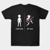 Your Dad My Dad Guitar Player Musician Rocker Father T-shirt For Men Women 100% Cotton T Shirts Short Sleeve Tops J129 - Men'...