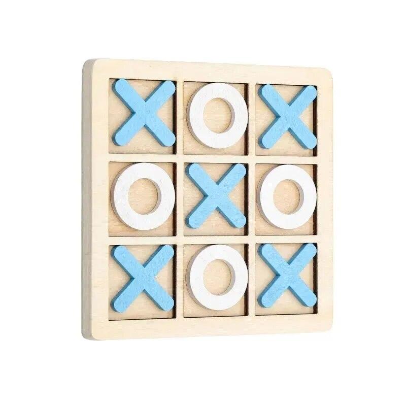 Wooden Chess Toys For Children's Puzzle Game XO Double Play Parent-Child Interaction Recommends Traditional Desktop Chess Gift