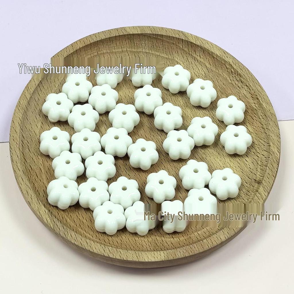 Acrylic Halloween Pumpkin and Flower Beads for DIY Bracelets and Phone Chains