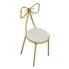 Makeup Stool Chair with Removable Backrest Soft Cushion PU Lther Vanity Chair for Bedroom Vanity