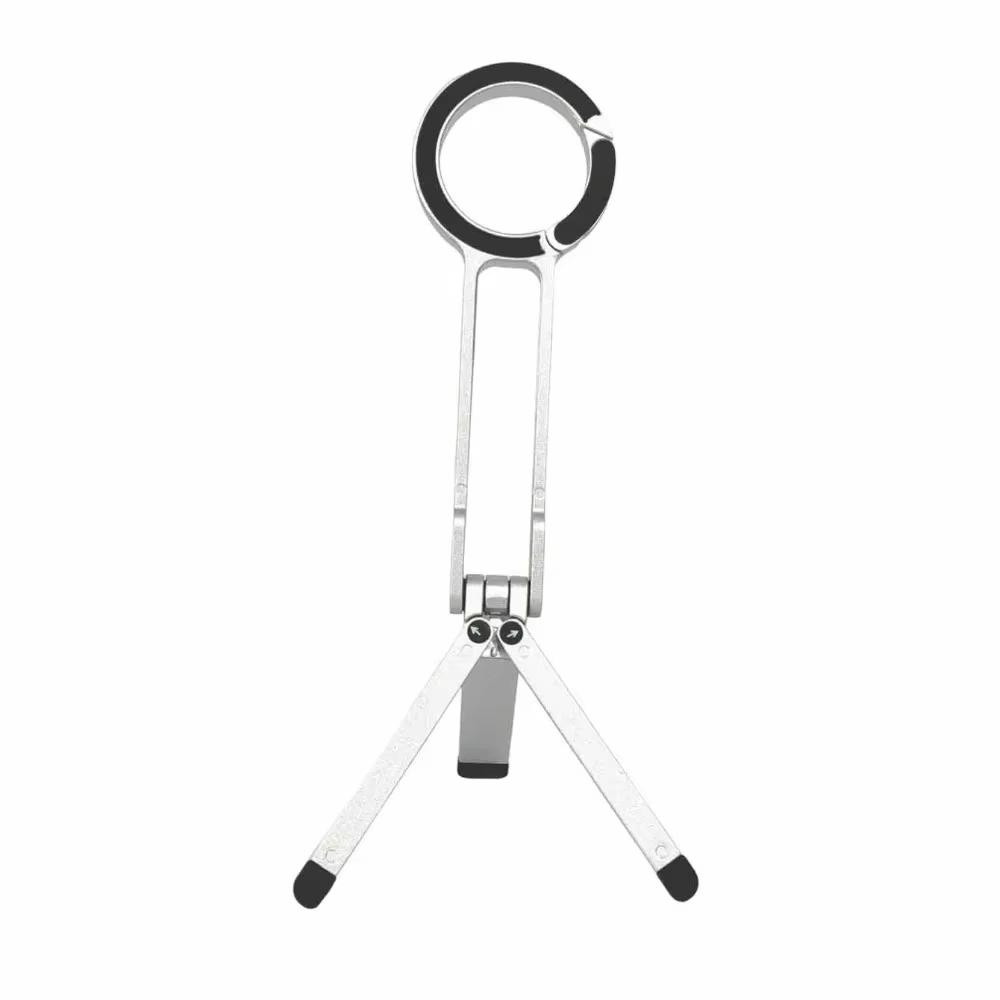 Supporto per Telefono con Moschettone Adsorbimento Magnetico Treppiede Bastone Selfie Portatile Pieghevole Staffa per Cellulare da Esterno