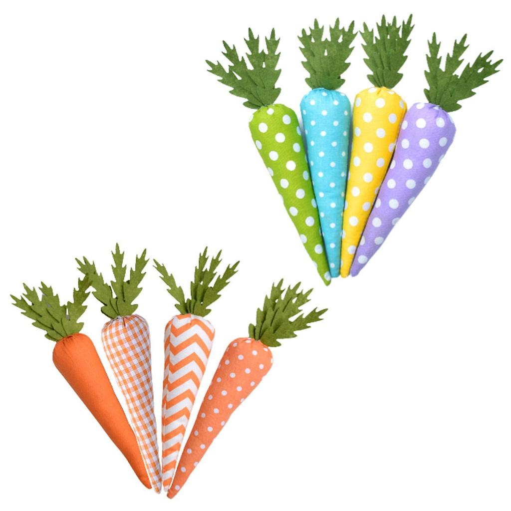 4x Easter Carrot Ornaments Artificial Party Favors Festival Gift Easter Decoration for Living Room Kitchen Wedding Holiday Home