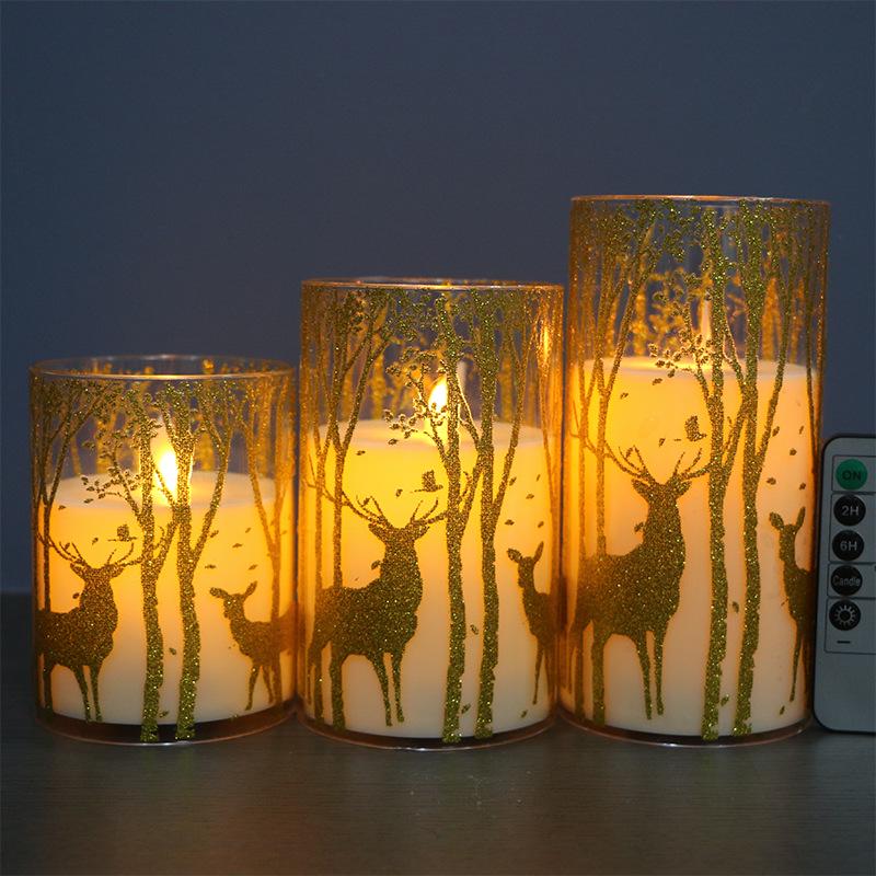 LED Remote Control Candle Light with Plastic Cover for Weddings, Bars, and Birthdays