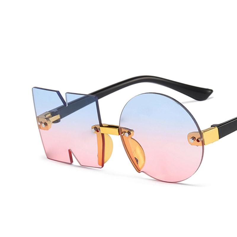 

Модные красочные солнцезащитные очки с надписью UV4, роскошные детские солнцезащитные очки для девочек и мальчиков, очки трендовых оттенков, уличная одежда, очки as the photo