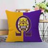 African American Omegas Psi Phi Cushion Cover Inches Farmhouse Decor Home Throw Pillow Covers For Couch Decorations