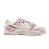 Nike Dunk Leather Slip Resistant Abrasion Resistant Low Top Skateboard Shoes Unisex Pink DD1503-103(Team726-)