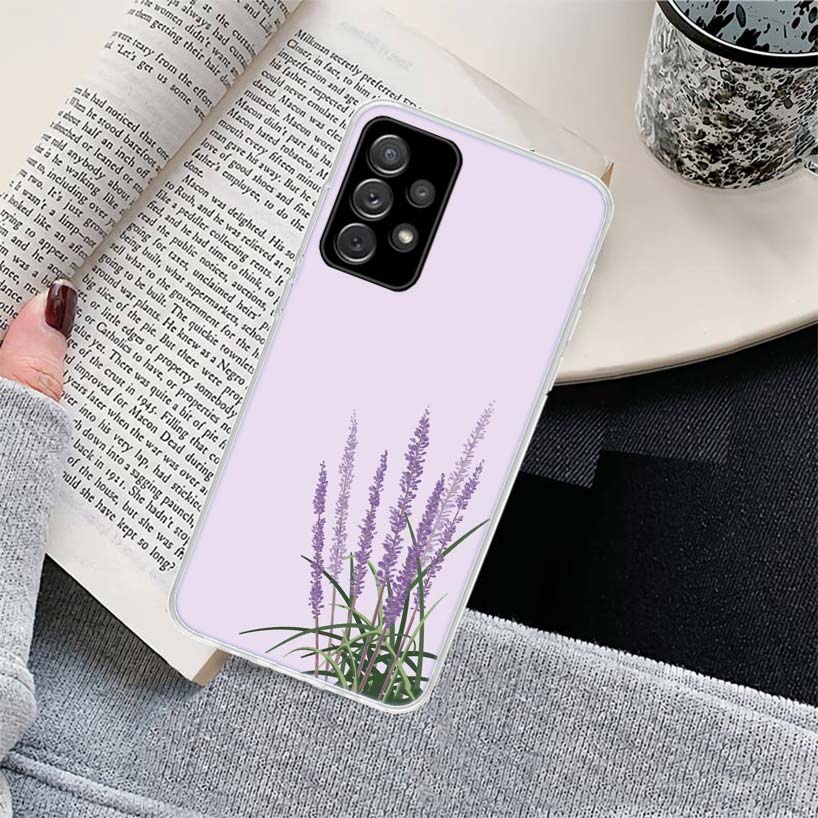 

Simple lavender Purple flowers Phone Case for Samsung Galaxy A17 A16 A15 A14 A13 A57 A56 A55 A54 A53 A37 A36 A35 A34 A33 A26 A25 Samsung A23