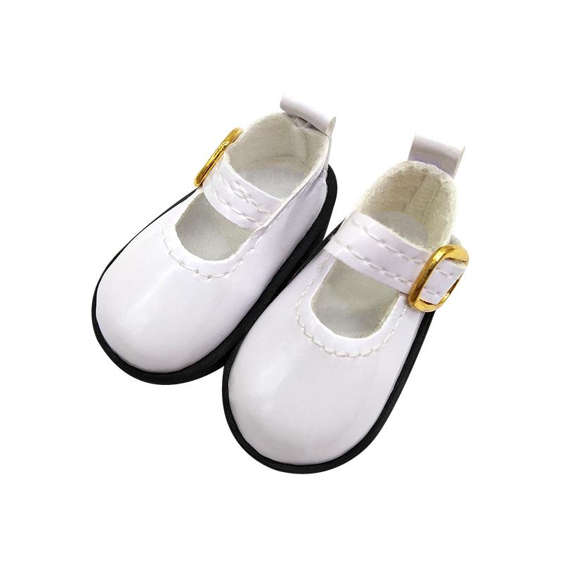 6-Point BJD 30cm Doll Leather Shoes, Flat Patent Leather, Casual Fit 4.7cm×2.5cm
