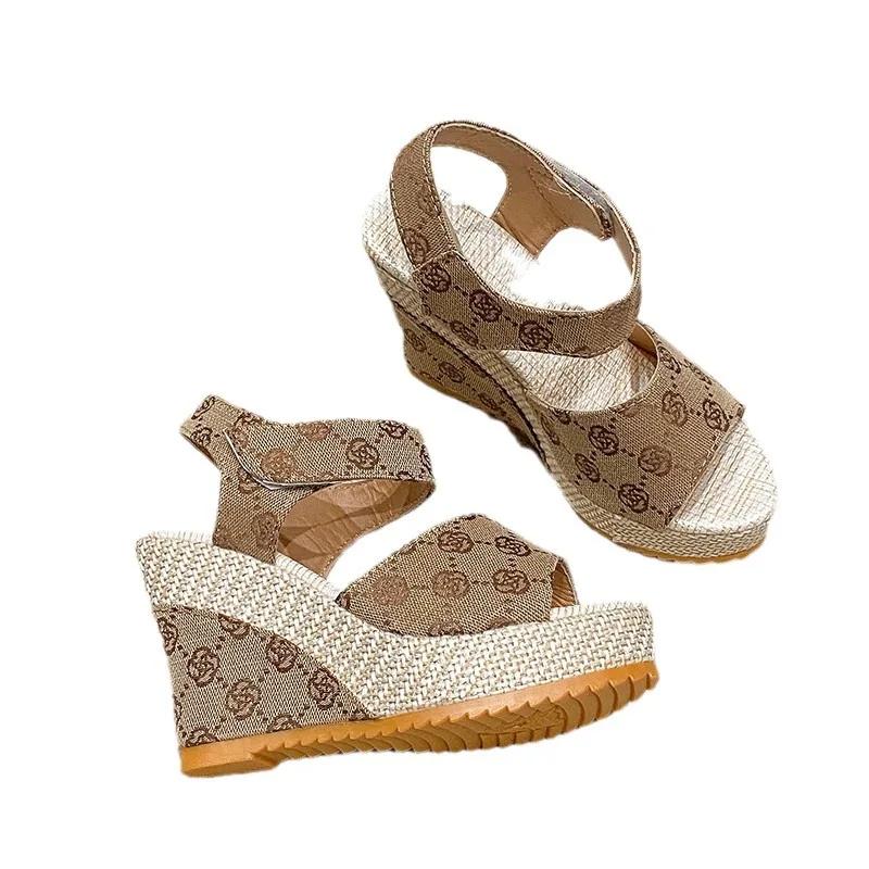 Women Wedges Sandals Summer NewFashion Shallow Sandals Comfortableightweight Casua Sandals Outdoor BeachShoes for Women