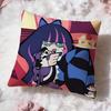 P-panty and Stockings Cushion Cover Premium Comfort Reversible Pillow Cove -Two In One Design for Any Room & Car Interior