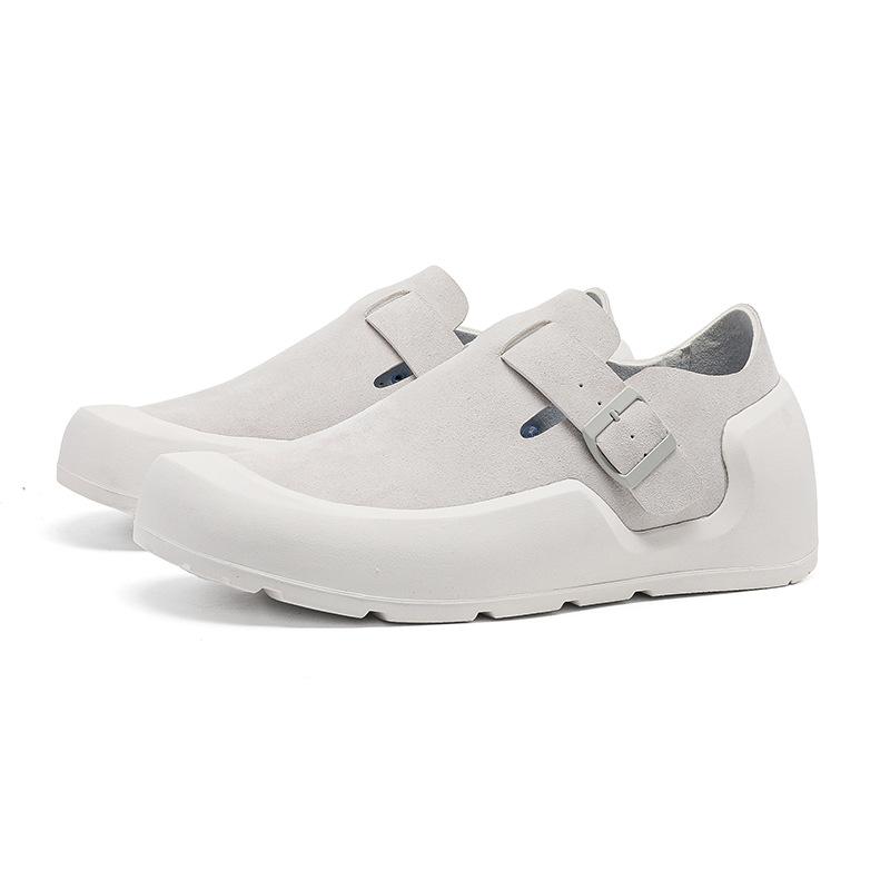 Grubosolne podwyższające Birkenstocki wiosna nowe brzydkie urocze buty z dużą głową skórzane buty jednolite buty codzienne buty na platformie buty Doudou