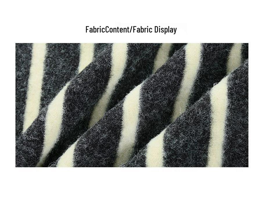 Plush Feel Korean Style Pink Striped Long Sleeve T-shirt for Women - Autumn/Winter Loose Fit