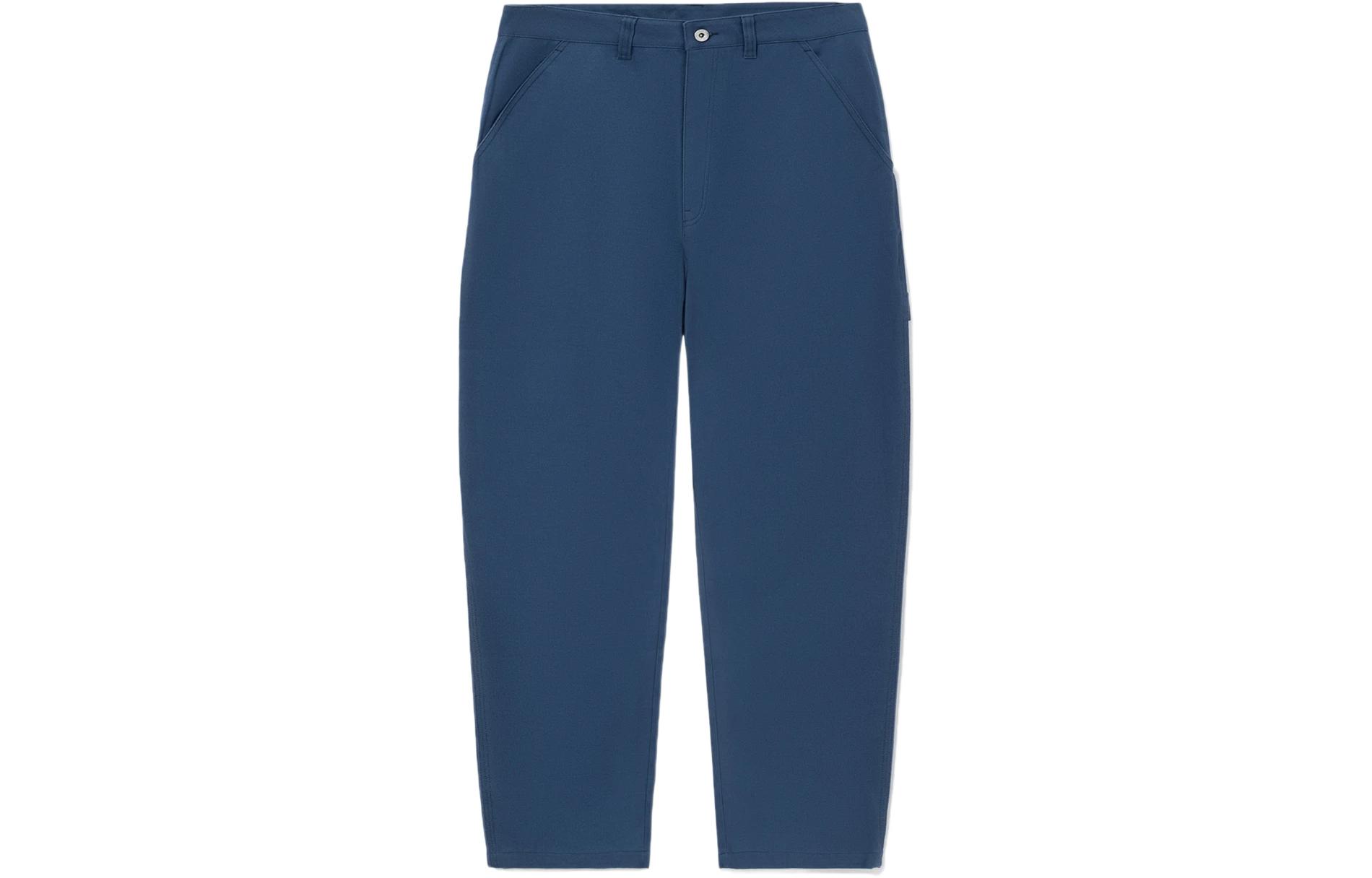 Li Ning X STEVEN HARRINGTON Skateboard Casual Pants Men s Blue Moderate Straight Fit Pants AKXR611-1 XXXL