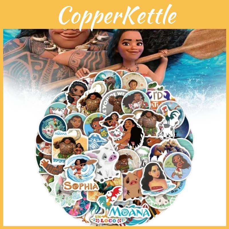 Cartoon Moana 50pcs Paster Decorative Water Bottle Waterproof Sticker Gifts