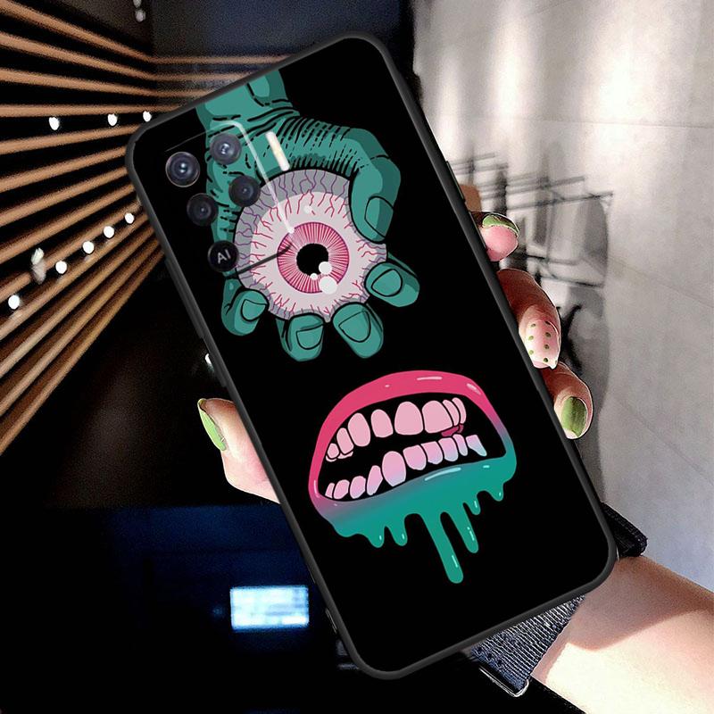 Monster Eye Hand Case For Oppo A5 Pro A15 A17 A57 A77 A18 A38 A58 A78 A98 A94 A74 A54 A16 A76 A96 A40 A60 A80