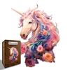 Unicorn Puzzle Toy Wooden Special-Shaped Puzzle Gift Original Puzzle Decompression Puzzle