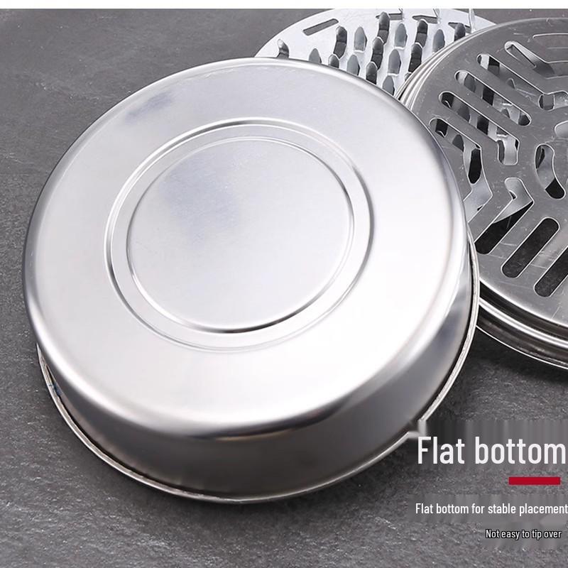 Fireproof Triangular Mosquito Coil Box with Lid - Anti-Scald, Portable Ash Tray for Outdoor Use