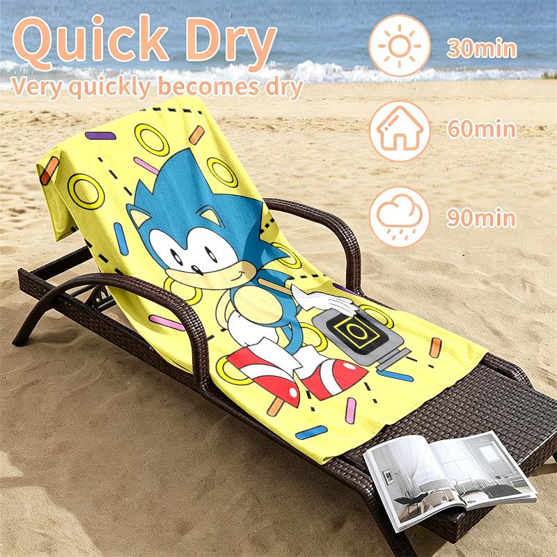Sonic Beach towels also serve as bath towels summer essential a musthave for the outdoors the beach and the pool
