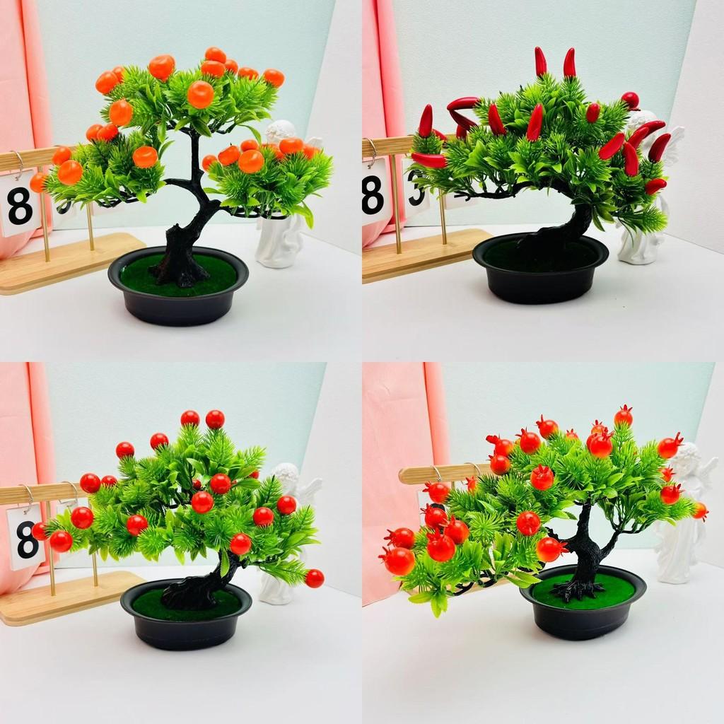 The Pine Greeting Guests Orange Simulated Fruit Potted Office Decoration Desk