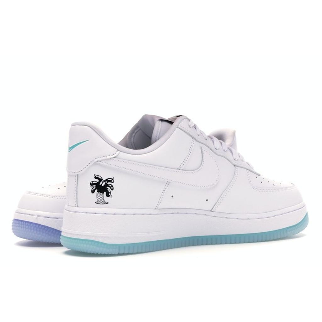 Nike Steven Harrington X Air Force 1 Low Flyleather QS Earth Day Unisex Sneakers White Black Hyper-Crimson CI5545-100