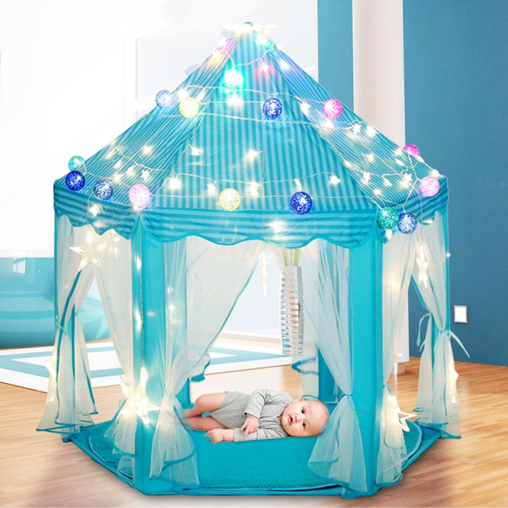 [selling-Home] Kids' Tent, Princess Castle-Shaped Foldable Playhouse, Secret Base, Birthday/Christmas Gift, Pretend Play