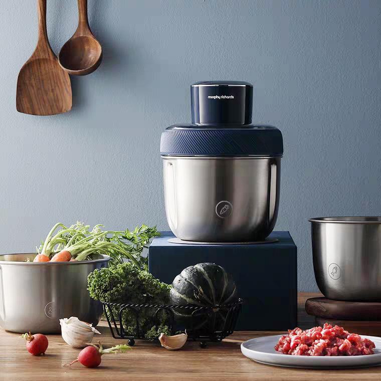 Morphy Doll MR9401 Multi-Functional Meat Grinder & Mixer: Small, Stainless Steel Stuffing & Cooking Machine