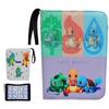 52 Style 400pcs  Card Album 2x2 Loose-leaf Large Capacity Leather Anime Zipper Card Collection Photo Album