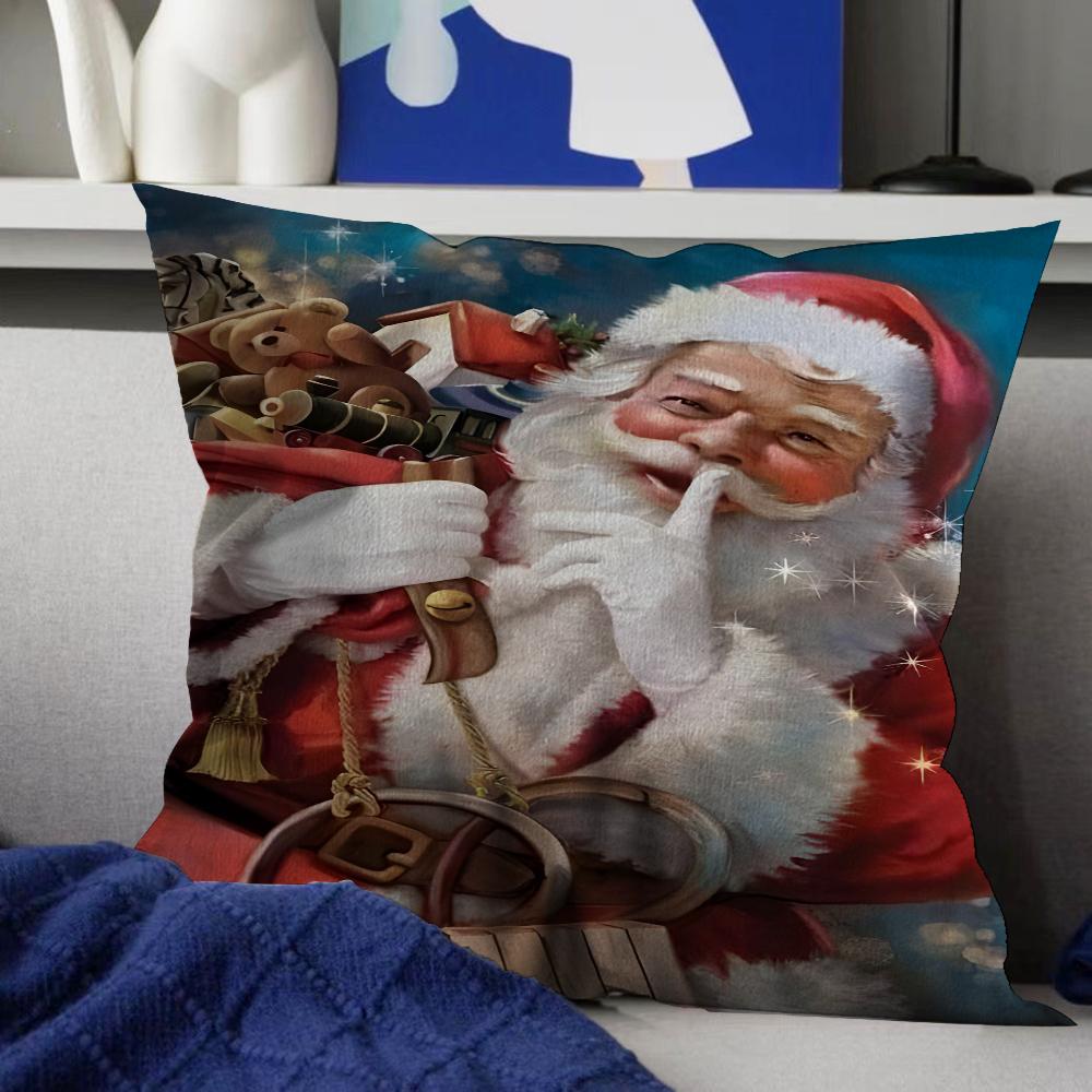 Merry Christmas Pillow Anime Pillow Sofa Bed Head Pillow Cover Cushion Cover 45x45 Cm Fashion