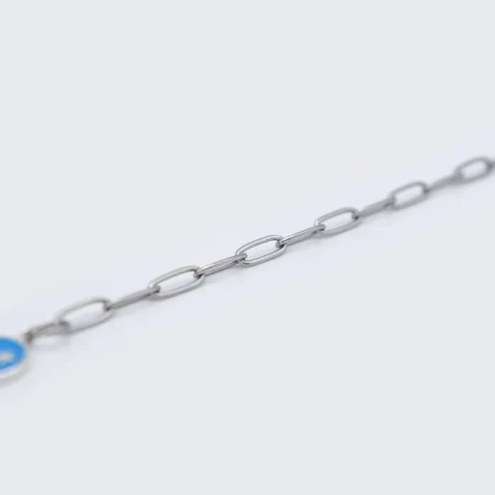 Epoxy Smile Surgical Chain Drop Bracelet