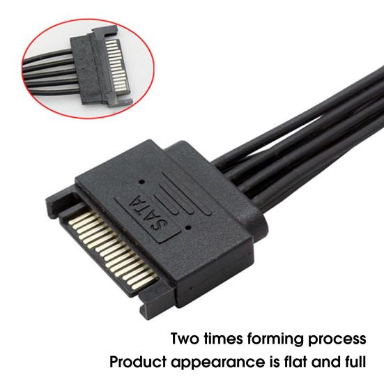 Power 2 15Pin Male Power Cable Professional Stable Supply 1 to to 2 15Pin