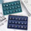 Microfiber Jewelry Display Tray Jewelry Storage Pallet for Necklace Bangle Ring Earring Bracelet Counter Storage Tray