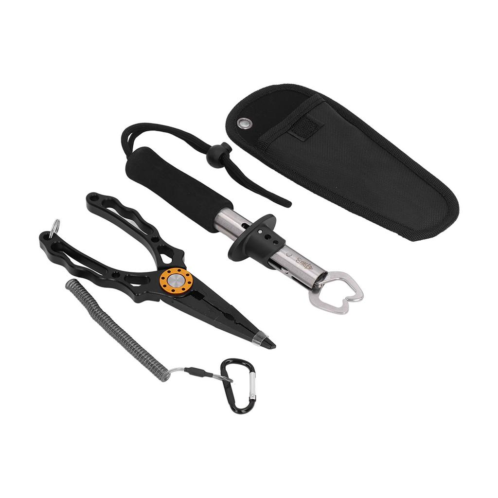 Mini Multifunctional Fishing Lip Gripper Stainless Steel Fishing Grip Pincers Lure Pliers Scissor