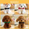 Inu Plush Shiba Toy With Green Bow Soft Stuffed Animal For Children Companion