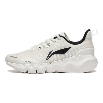 LiNing Dynamisch Comfortabel Veelzijdig Ademend Duurzaam Antislip Laag Uitgesneden Hardloopschoenen Dames sneaker Wit Zwart ARST046-3